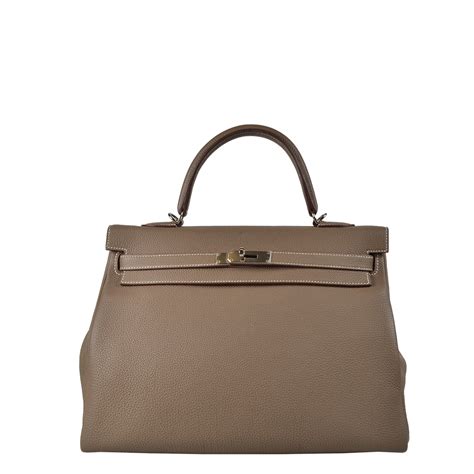 hermes kelly bag 35 retourne borsetta togo etoupe palladio|Pre.